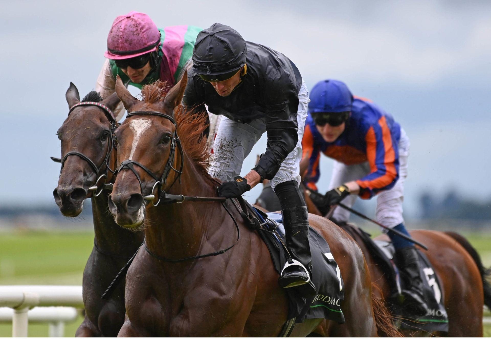 Savethelastdance (Galileo) Winning The Gr.1 Irish Oaks At The Curragh