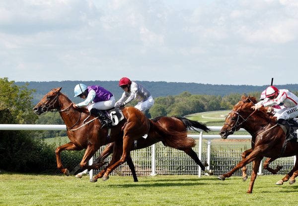 Governor Of Punjab (Footstepsinthesand) winning a nursery at Goodwood