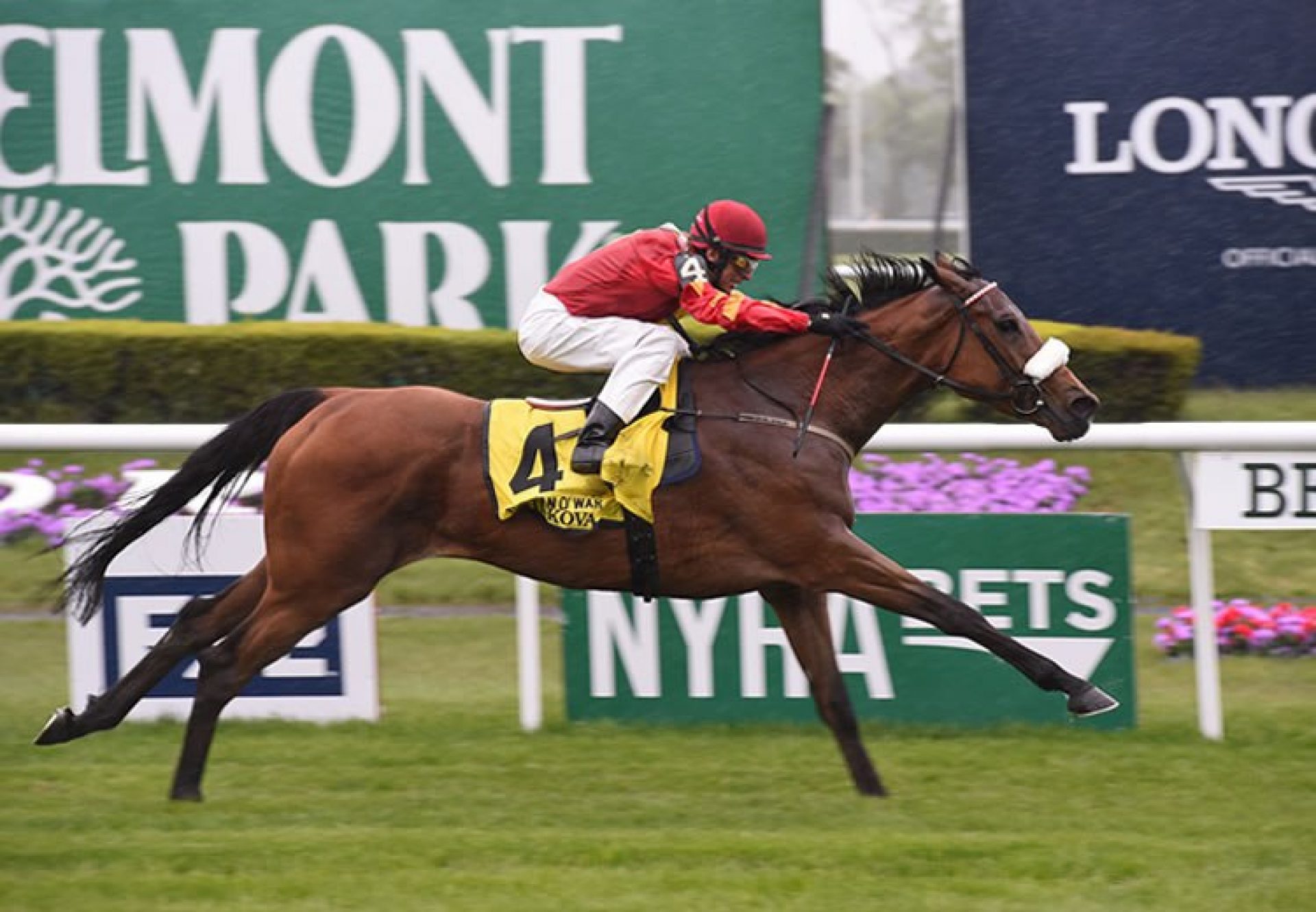 Zhukova (Fastnet Rock) winning the G1 Man Of War Stakes