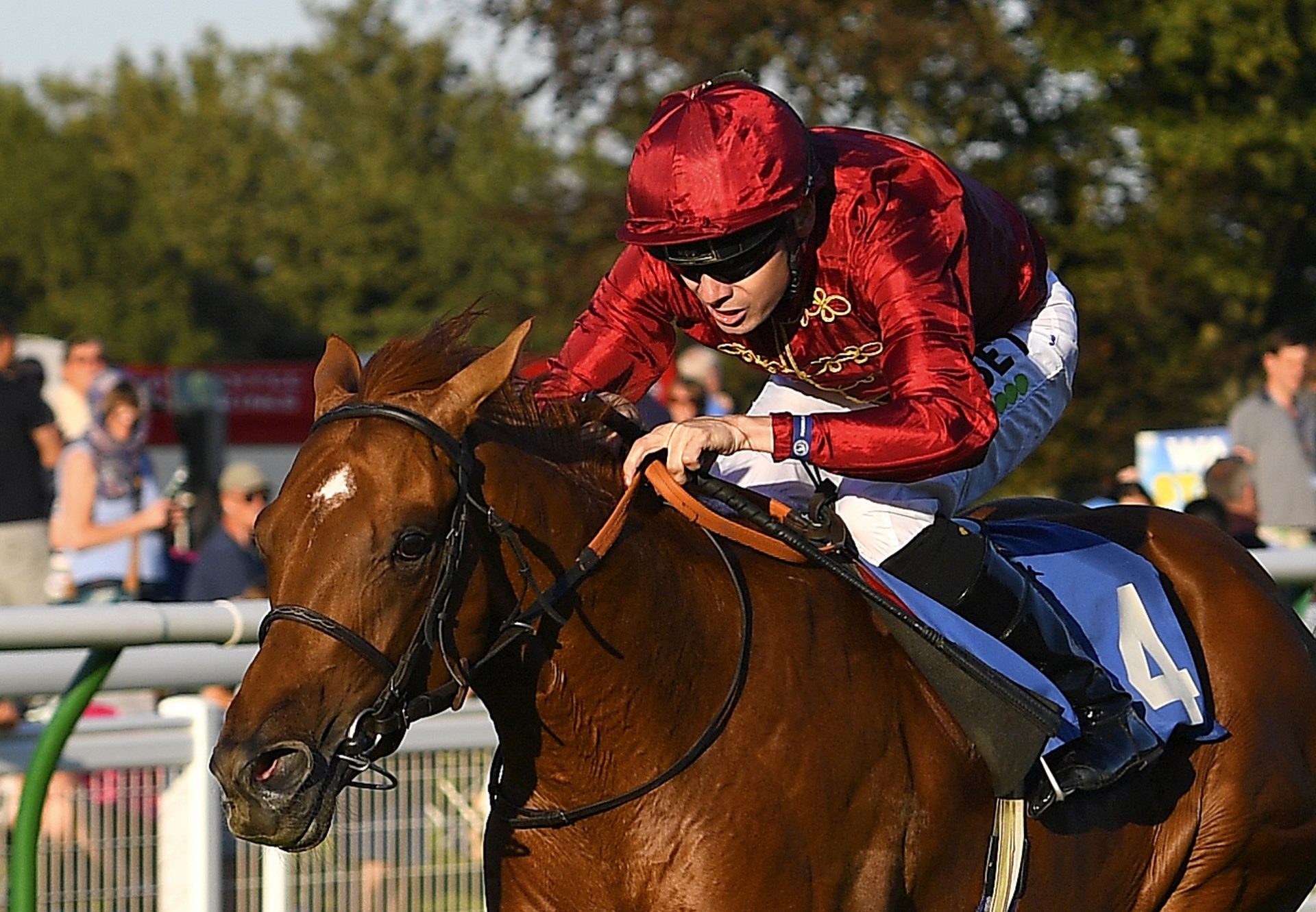 Mohican Heights (Australia) Winning The Listed Stonehege Stakes At Salisbury