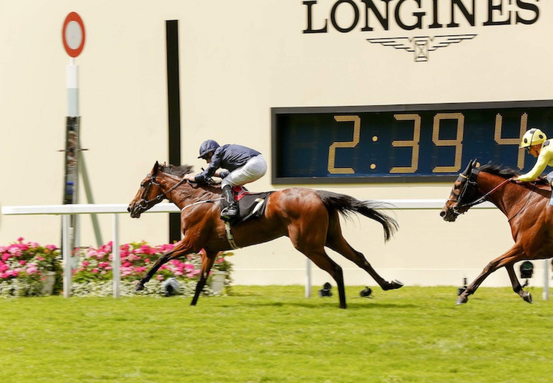 Even Song (Mastercraftsman) winning the G2 Ribblesdale Stakes at Royal Ascot