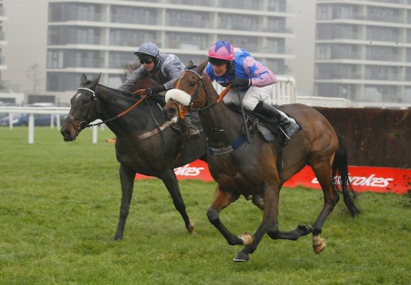 Santini (Milan) winning the Gr.2 John Francome Novice Chase at Newbury