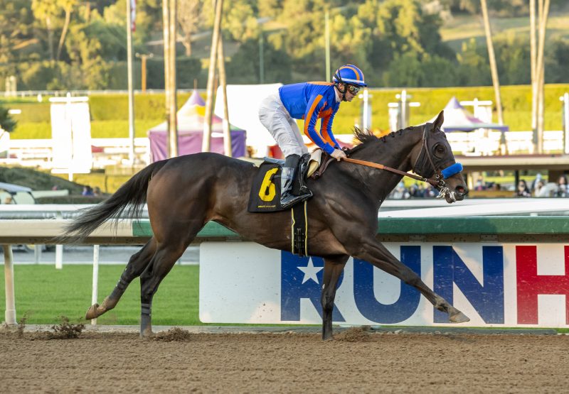 As Time Goes (American Pharoah) wins the G3 La Canada Stakes at Santa Anita