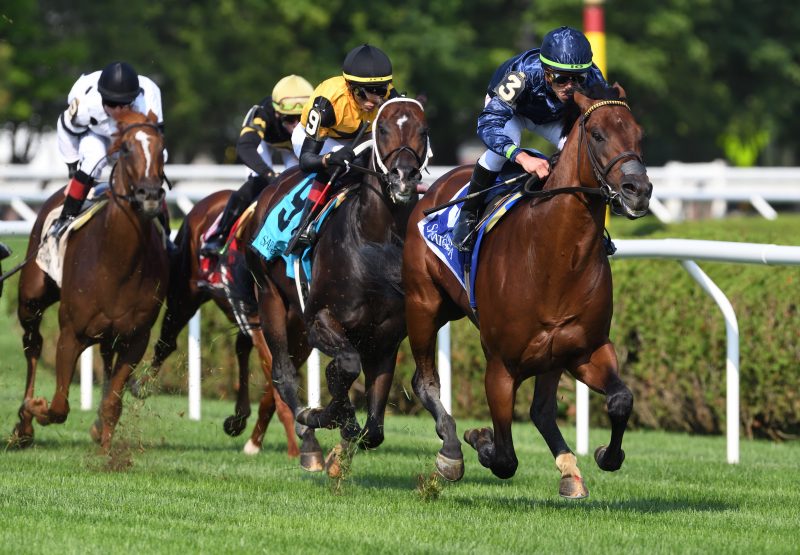 Golden Pal (Uncle Mo) winning the Quick Call Stakes at Saratoga