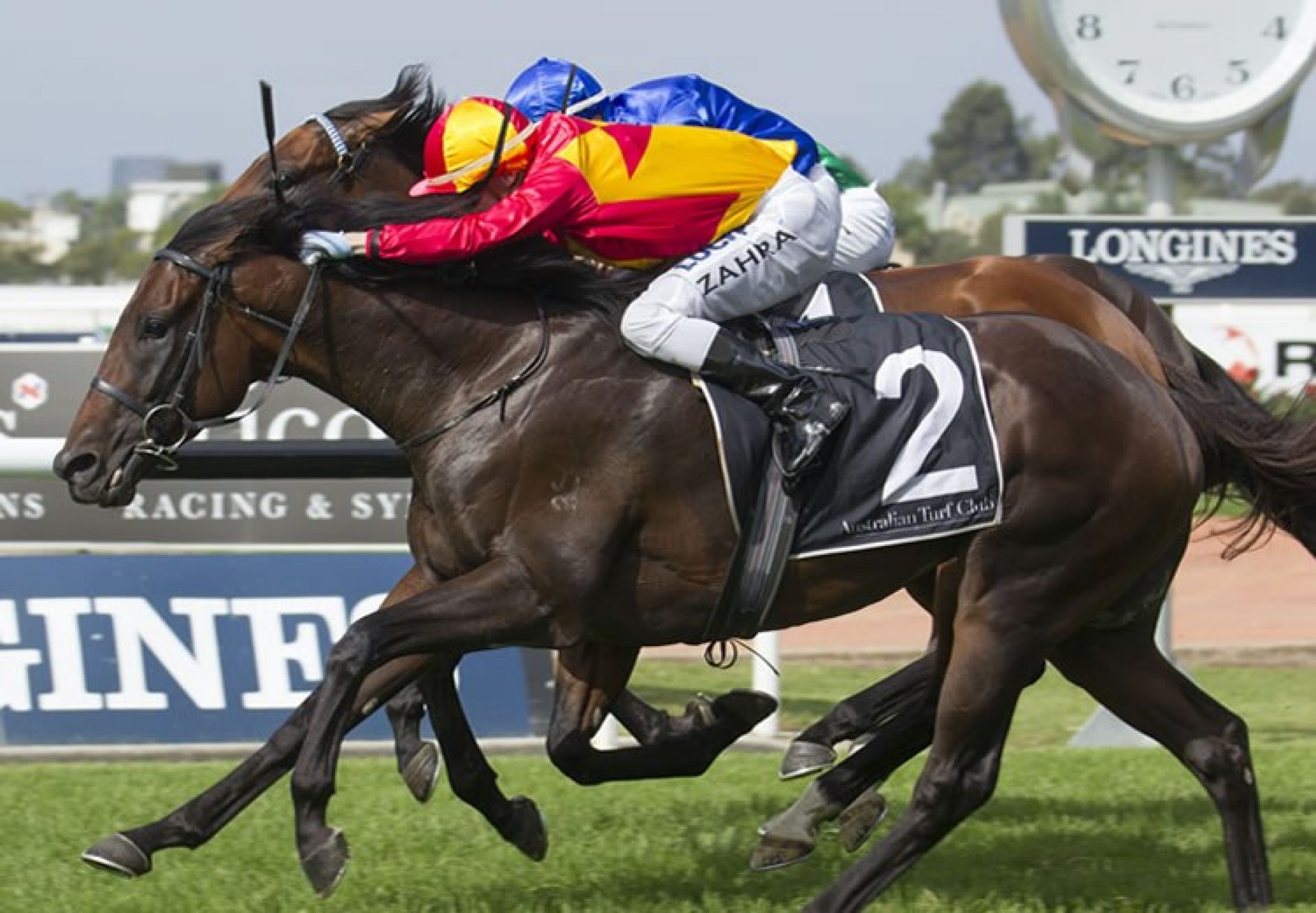 Levendi (Pierro) winning the G2 Tulloch Stakes at Rosehill