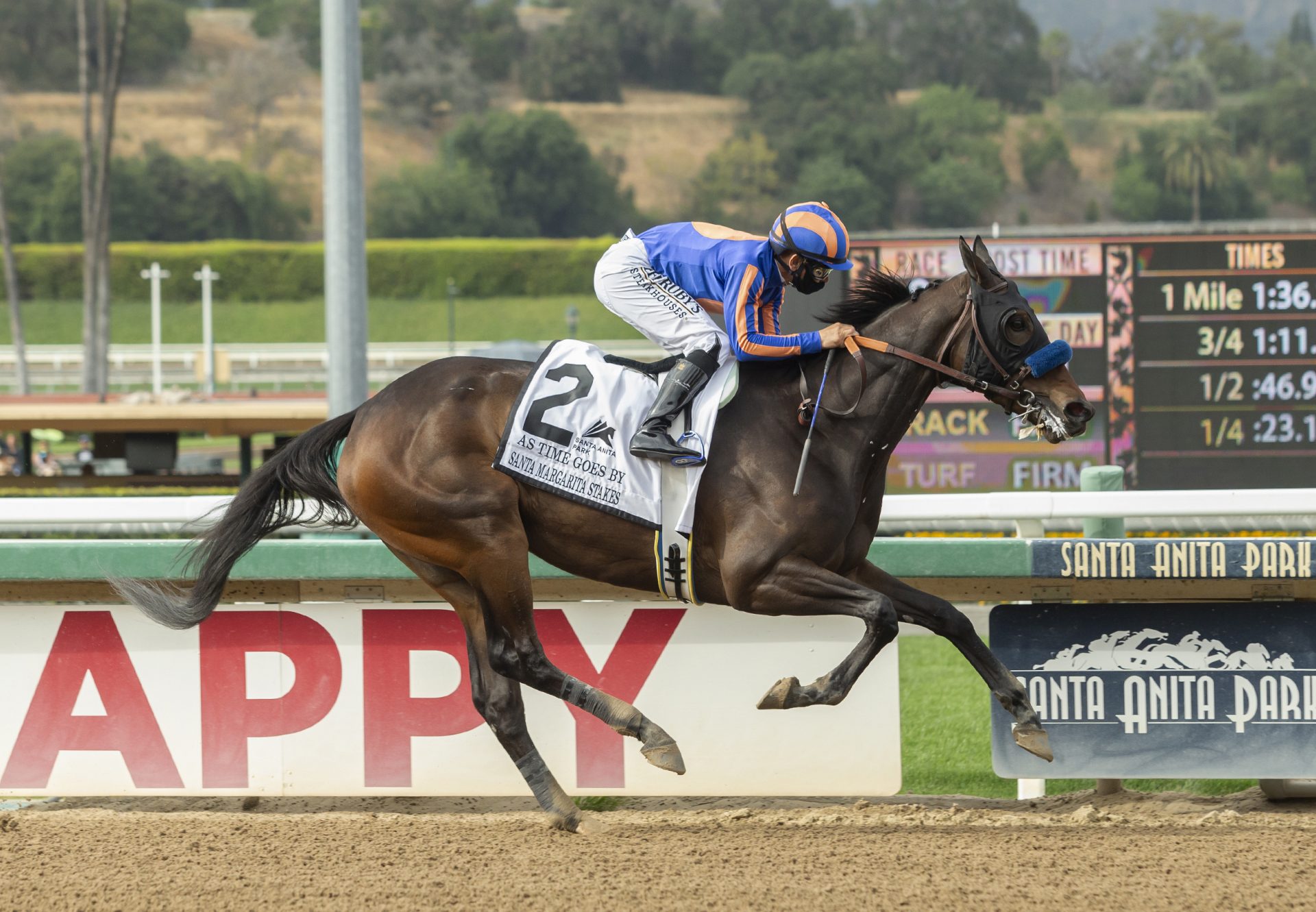 As Time Goes By (American Pharoah) wins Gr.2 Santa Margarita Stakes at Santa Anita