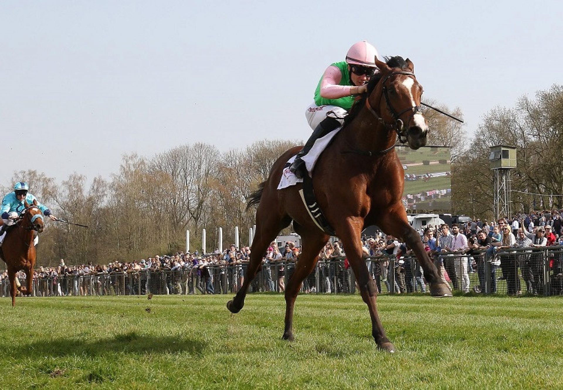 Alounak (Camelot) winning the Listed German Derby Trial at Dusseldorf