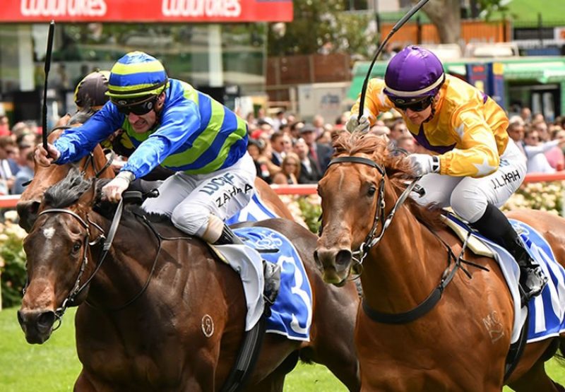 Bella Nipotina (Pride Of Dubai) finished second i the $500,000 MVRC Inglis Banner at Moonee Valley