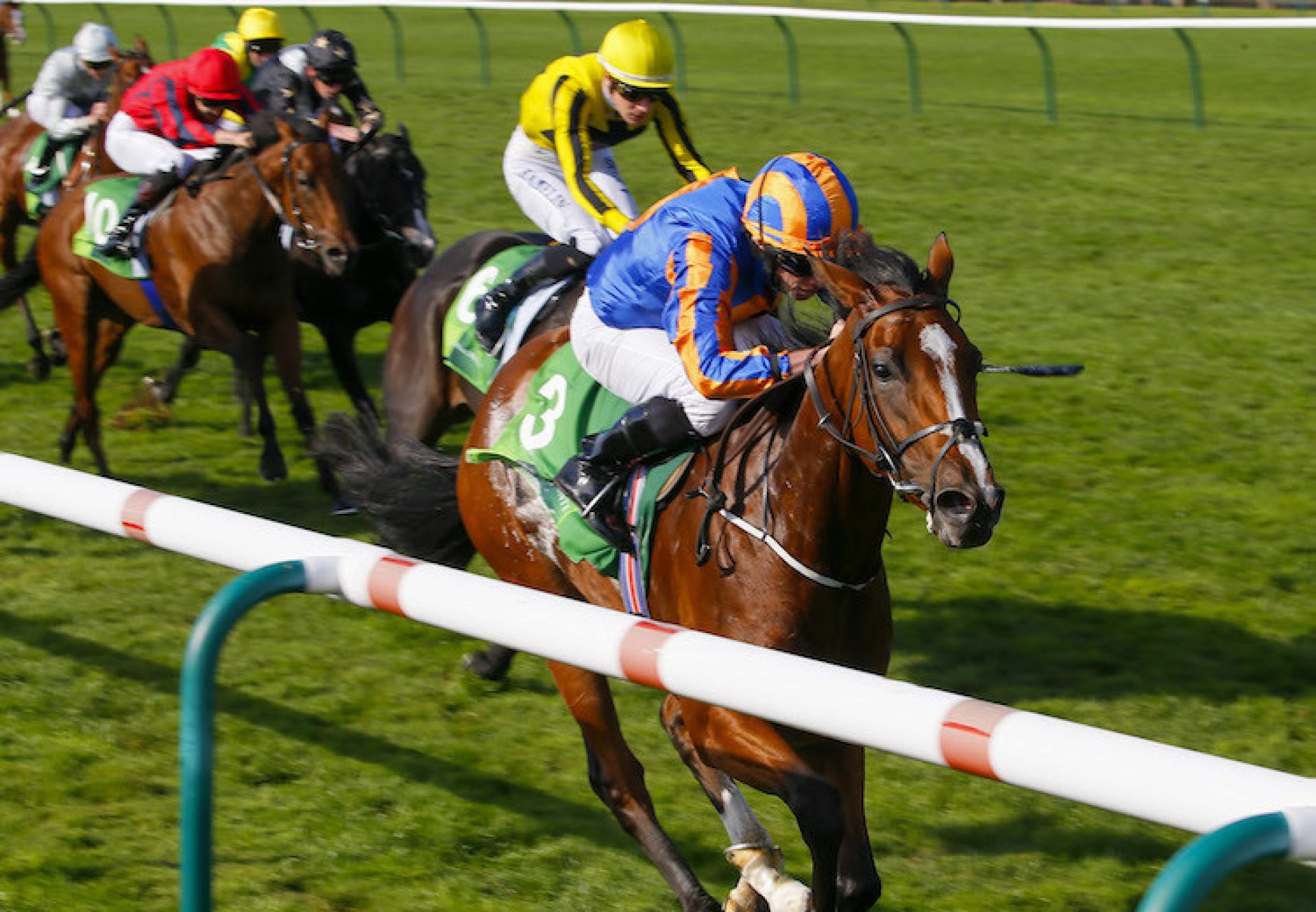 Clemmie (Galileo) winning the Cheveley Park Stakesat Newmarket