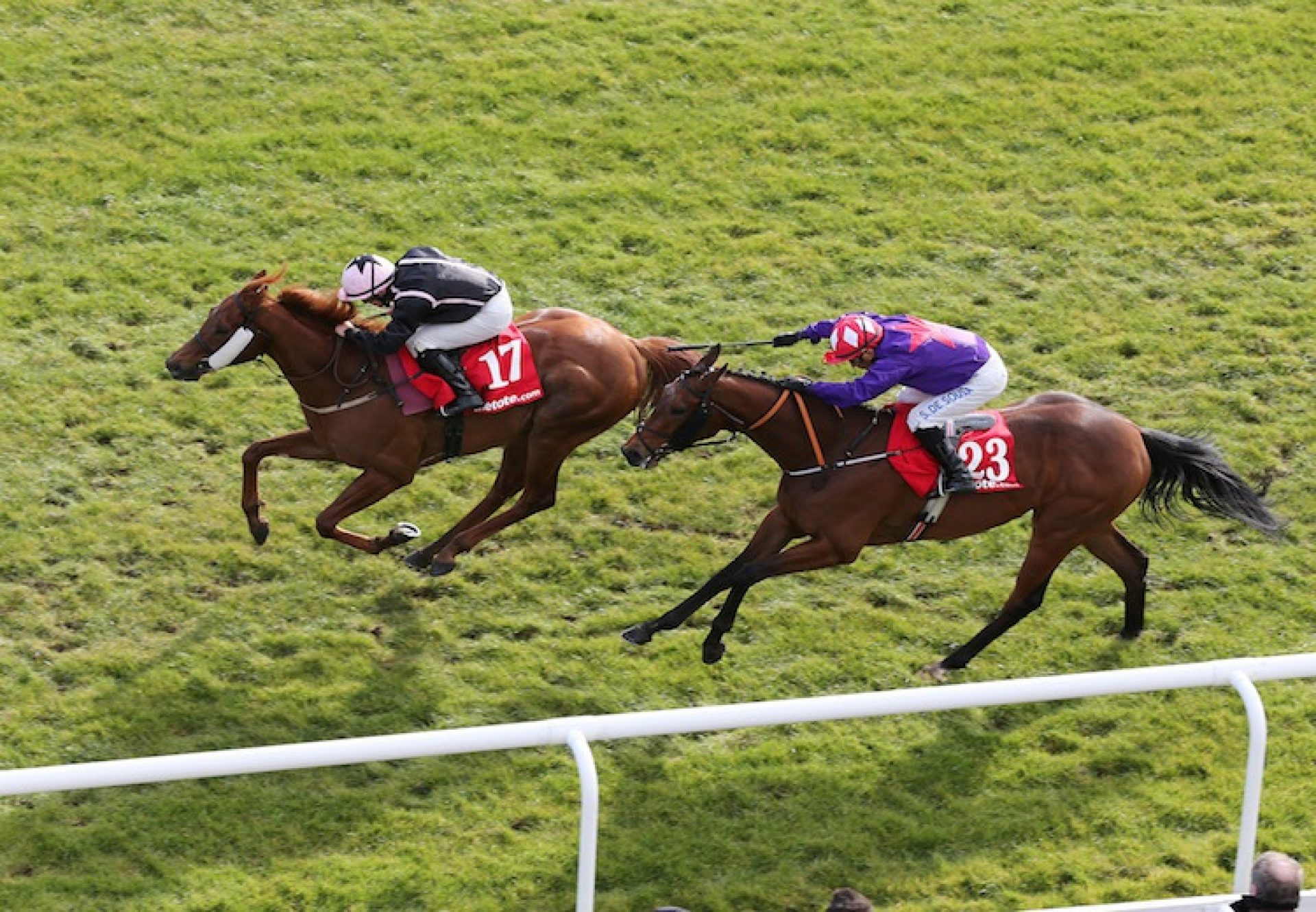 Onenightidreamed (Footstepsinthesand) winning the Irish Lincolnshire at the Curragh