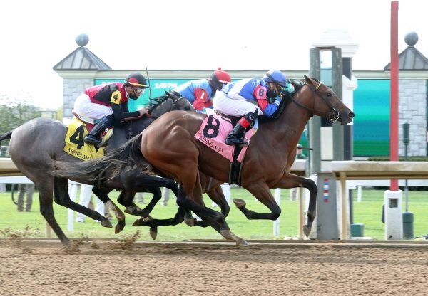 Guana Cay (Air Force Blue) Breaking Maiden At Keeneland