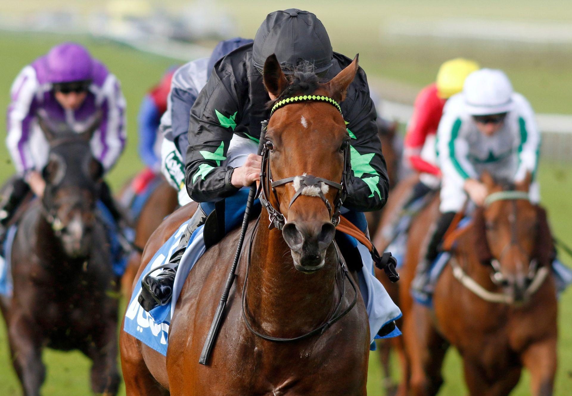 Inquisitively (Ten Sovereigns) Winning The Gr.3 Cornwallis Stakes At Newmarket