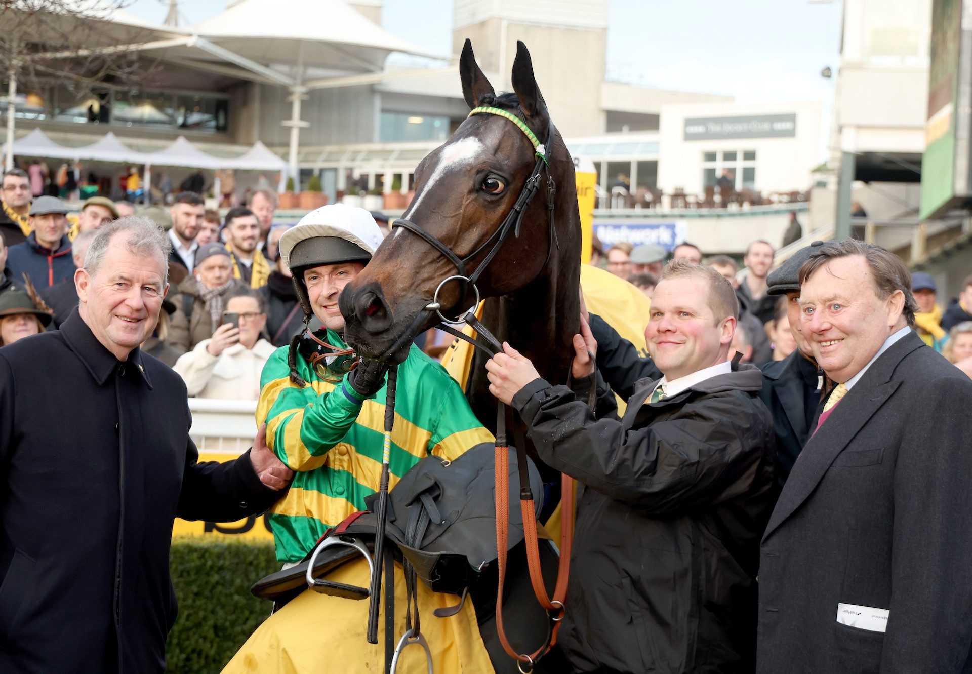 Jonbon (Walk In The Park) After Winning The Grade 1 Tingle Creek Chase At Sandown